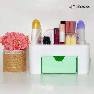 RAK KOSMETIK MINI PLASTIK Praktis Tempat Make Up Kotak Penyimpanan Serbaguna Wadah Multifungsi murah