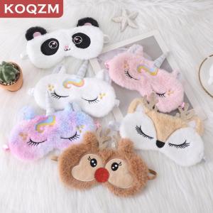 [COD] KOQZM KITCHEN Plush Eyepatch Sleeping Blindfold For Travel Rest Soft Sleeping Mask Eye Masks Cute Glitter Unicorn Eye Cover