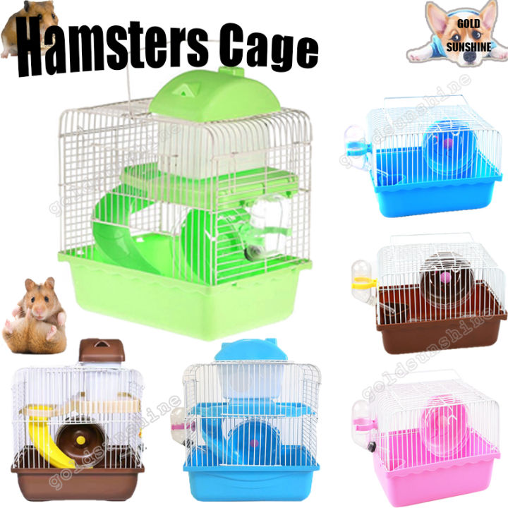 Large Hamsters House Cage with Accessories Carrier Case with Water ...