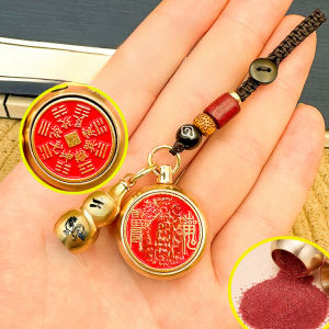 💖Kaicai Mountain Ghost Coins Twelve Zodiac Pendants Real Cinnabar Pure Copper Coins to Bring Fortune and Transfer