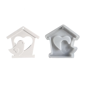 Nhà Mặt dây chuyền chim khuôn silicon handmade đồ treo trang trí đúc khuôn expoy nhựa treo tường decors bê tông khuôn