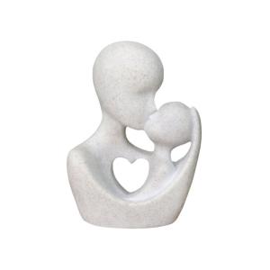 Parent-child statues imitation stone parent-child resin ornaments home parent and child statues family sculpture gifts living room bedroom shelf decoration home decorations