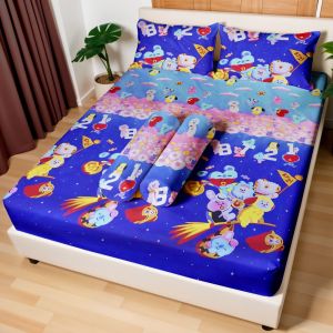 Barkaila - Sprei Set Anak Motif Karakter Ukuran 200x200cm Elegan Minimalis