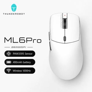 Thunderobot ML6 NL6 Wireless Gaming Mouse PAW3395 3311 3950 1K 8K Polling Rate for Laptop PC Gamer2026