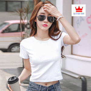 [ Mặc Là mê * ] Áo thun Nữ croptop cổ tròn tay ngắn cotton lạnh chất đẹp siêu co giãn chống bai xù