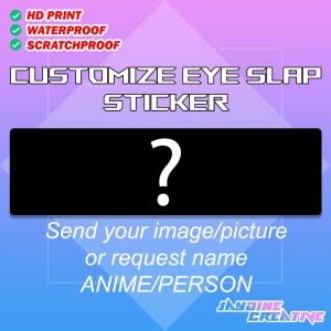 BUY 3 GET 1 - One Punch Man - Eye Slap Sticker Indoor Outdoor Vinyl Sticker Waterproof & Non-Faded 4x1.2 inches