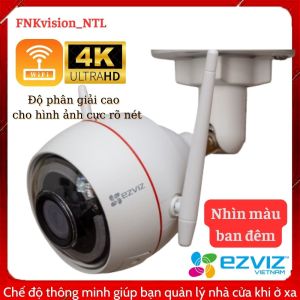 Camera ngoài trời CS-C3W EZVIZ Wiffi không dây an ninh giám sát hồng ngoại còi báo động CÓ MÀU BAN ĐÊM 4M