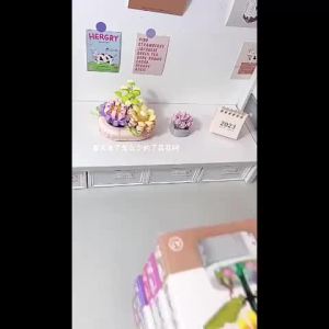 Eternal SunFlower Building Block Rose Flower Assembling Creative Educational Toys Bouquet For gifts