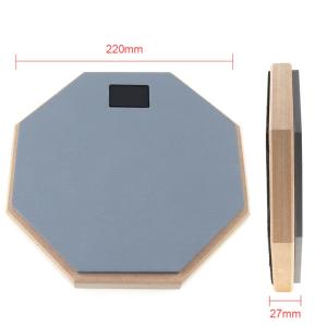 8 Inch Rubber Wooden Dumb Drum Jazz Drums Exercise Beginner Practice Training Drum Pad with Stand
