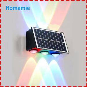 LED Outdoor Spot Light Rust Proof Solar Powered Fence Lights Wear Resist Ambient Spotlights for Decorating Garden Fences