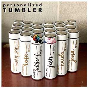 Ink And Style Ph - COD 500ml Personalized Double Wall Tumbler - WITH NAME DECAL Souvenir Giveaways