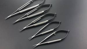 QSWTITAN Ophthalmic Stainless steel Needle Holders ophthalmic microInstruments