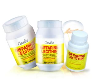 เลซิติน อาหารตับ ตับแข็ง วิตามินตับ 1200 mg 60 แคปซูล เลซิตินของแท้ Giffarine Lecithin ผสม แคโรทีนอยด์ ไลโคปีน วิตามินอี กิฟฟารีน ส่งฟรี ส่งเร็ว