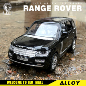 LEO 1:32 Range Rover Toy Car Model Metal Alloy Diecast Miniauto Truck Vehicle Sound and Light Toy Car Toys For KidsChildrens Toys for boy