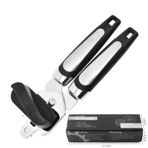 SG Stock Heavy Duty Multifunction Can Bottle Opener Stainless Steel Body Anti Slip Plastic Handle