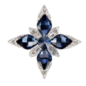 Ghim Cài áo hình hoa bát giác phong cách cho sự kiện buổi tối và sử dụng hàng ngày