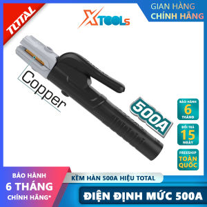 Kìm hàn que TOTAL TWAH5006 Kềm hàn điện Dòng điện định mức 500Aphù hợp sử dụng cho máy hàn MMA
