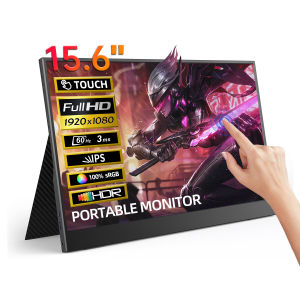 【3 Years Warranty】Rantoper 15.6 Inch touch Portable Monitor 1080P 60Hz IPS Monitor 16:9 100%sRGB Game monitor for pc Laptop PS3/4/5 Switch Xbox monitor for laptop extension 144hz /2.5K/portable screen monitor