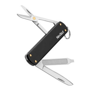NexTool Mini Multi Functional Pocket Knife Black Aluminium 10-year warranty