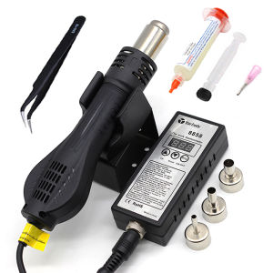 Yarboly 220โวลต์แบบพกพา BGA Rework บัดกรีสถานีเป่าลมร้อนความร้อน8858ดีกว่า858D 858 8586การตรวจสอบอัจฉริยะและชุดอากาศเย็น