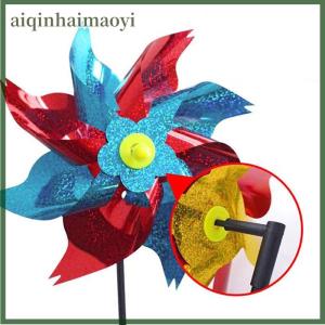 aiqinhaimaoyi Bird Repeller Pinwheels Reflective Sparkly Bird Deterrent Windmill Protect Garde