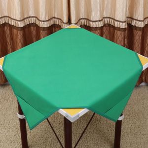 Mahjong tablecloth household thickened mahjong mat larg麻将桌布家用加厚麻将菜大号1-1.2米皮革防滑消音正方形带兜新