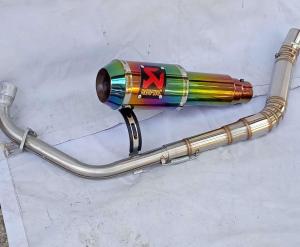 KNALPOT RACING AKRAPOVIC GP LORENZO PLANGI FULSET BUAT VIXION GSX R15 CBR CB150R BYSON XABRE DLL