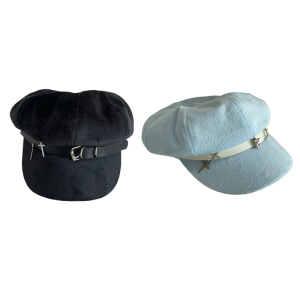 Comfortable Polyester Beret Hat Fashionable Western Hat Gothicism Styles Hat for Everyday Wear