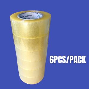 Packaging Tape 2 inches x 200m (Tan/Clear)6pcs per Pack