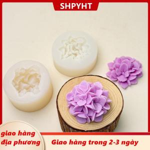 [COD] SHPYHT Giao hàng địa phương Hoa Cẩm Tú Cầu Silicone khuôn tự làm hương liệu nến thạch cao nhựa đất sét khuôn nhà bếp nướng bánh trang trí hoa khuôn