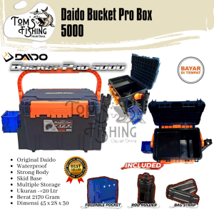 Box Kotak Tackle Pancing DAIDO BUCKET PRO (6L / 12L / 28L / 35L) Murah - Toms Fishing