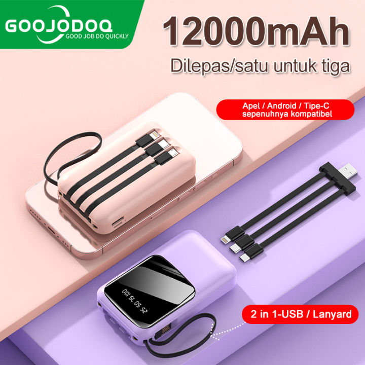 Power Bank Mini 12000mAh Super Lightweight Palm Size Powerbank Universal  Fast Charging with LED Display
