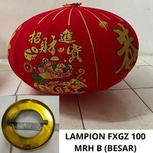 [2 Pcs] Lampion Imlek Bludru Merah Ukuran 60 80 100 / Lampion Bludru / Lampion Fxgz/Wflm Mrh