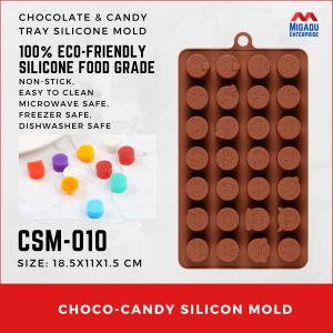 [CSM-010] Migadu Non-stick Chocolate and Candy Tray and Other DIY Silicone Mold Emoji Design