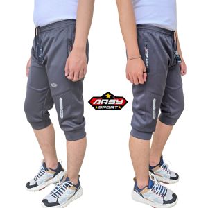 Arsy Sport Celana Running Pria Wanita - Celana Jogger Sontog 3/4 Fitnes Gym Bahan Scuba Elastis SS01