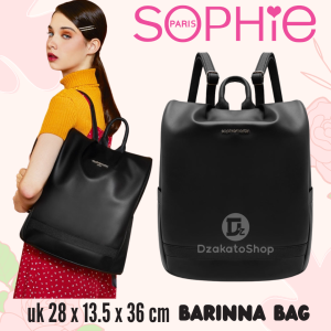 Sophie Martin Paris Tas Ransel Kerja Kuliah Sekolah Wanita Barinna Black Katalog Terbaru 2025 Promo Kekinian Eksclusive Branded Mahal Fashionable Backpack COD