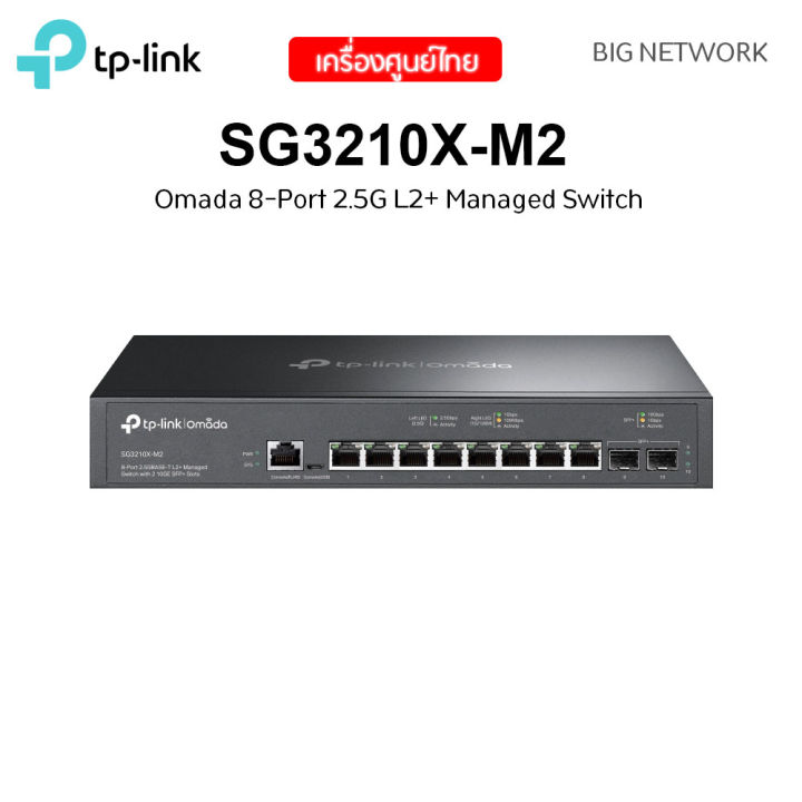 SG3210X-M2 Omada 2.5G+ポート×8 L2+マネージスイッチ Amazon.com: TP-Link Omada SG3210X-M2 8-Port 2.5G L2+ Managed