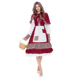Halloween Little Red Riding Hood cosplay Clothing Pastoral Estate Farm maid maid costume party costume