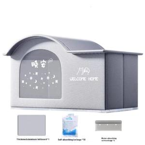 Cats Cooling House Waterproof Foldable Cooling Cats House Pet Cooling House Cooled Cats Shelter for Small/Medium Cats Do
