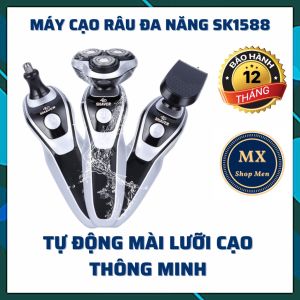 Máy cạo râu đa năng SK1588 3 in 1 thông minh chống nước máy cạo râu đa năng SHAVER SK1588 và 3 lưỡi sơ cua Máy cạo râu thông minh SHAVER SK1588 máy cạo râu đa Năng May Cao Rau Shaver Sk1588 Giá Tốt T12/2022