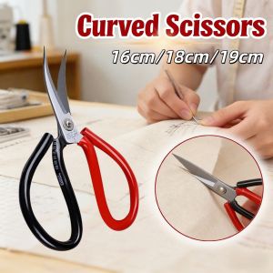 Curved Scissors Stainless Steel Bend Trimming Scissors Leather Shears Rubber Trimming Fabric Shears