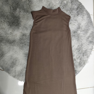 INNER DRESS PANJANG SPAN TANPA TANGAN / Dress Turtleneck /DRESS HITAM/LONG DRESS KOREA STYLE HIJAB/INNER DRESS /INNER DRESS PANJANG/DRESS SPAN PANJANG POLOS /LONG DRESS WANITA