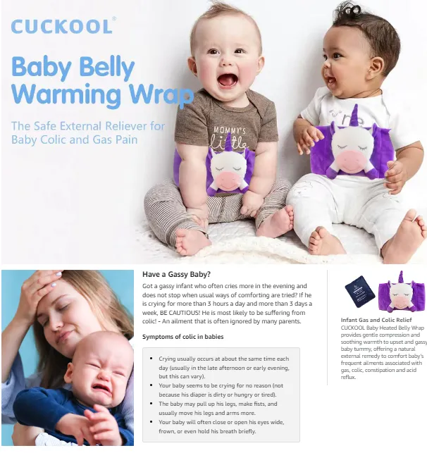 Stomach Ache Baby Crying Due To Gas Stomach Pain Colic Baby Crying - Main Image