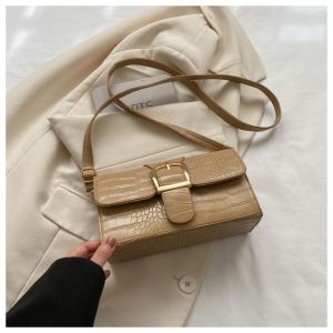 Womens Korean Fashion Leather Crossbody Bag Stylish Shoulder Messenger Bag