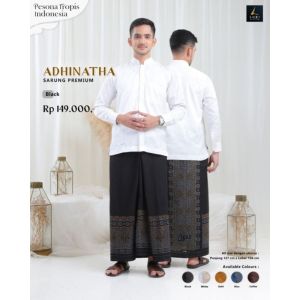 Jual Sarung Lubi Adhinatha Black Motif style keren etnik dan artistik Premium