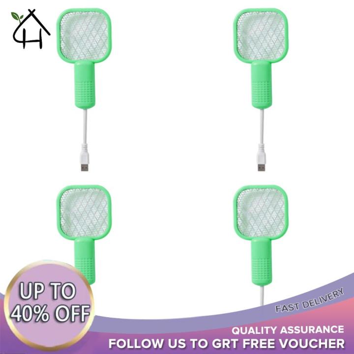 USB Bug Zapper Racket 2 in 1 Mosquito Swatter Mosquitoes Trap Lamp ...