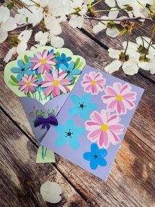 Thiệp chúc mừng 3D nhân ngày 8/3 20/10 20/11 Handmade