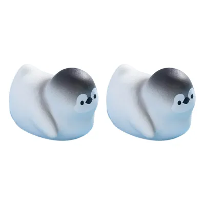 Miniature Penguin Figurine Mini Size Polar Animal Figure 2 Pcs Mini Penguin Figurines Cute Tiny Resin Arctic Animal Figures for Fairy Garden Micro Landscape Diy Crafts Cake Toppers – Perfect