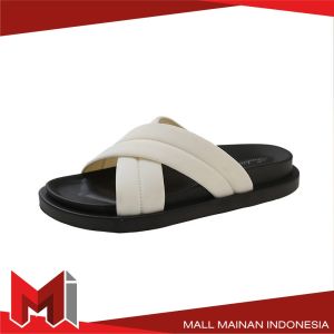 MallMainan-S61 Sendal Silang Wanita Kekinian / Sendal Korea Anti Licin / Sandal Tali Silang Karet