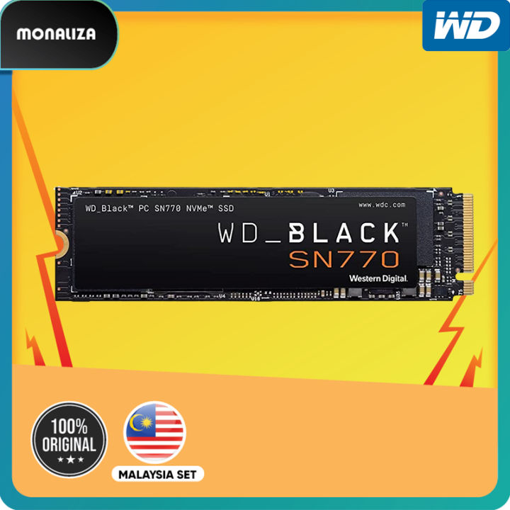 Western Digital WD Black SN770 Gaming NVMe PCIe SSD Solid State Drives